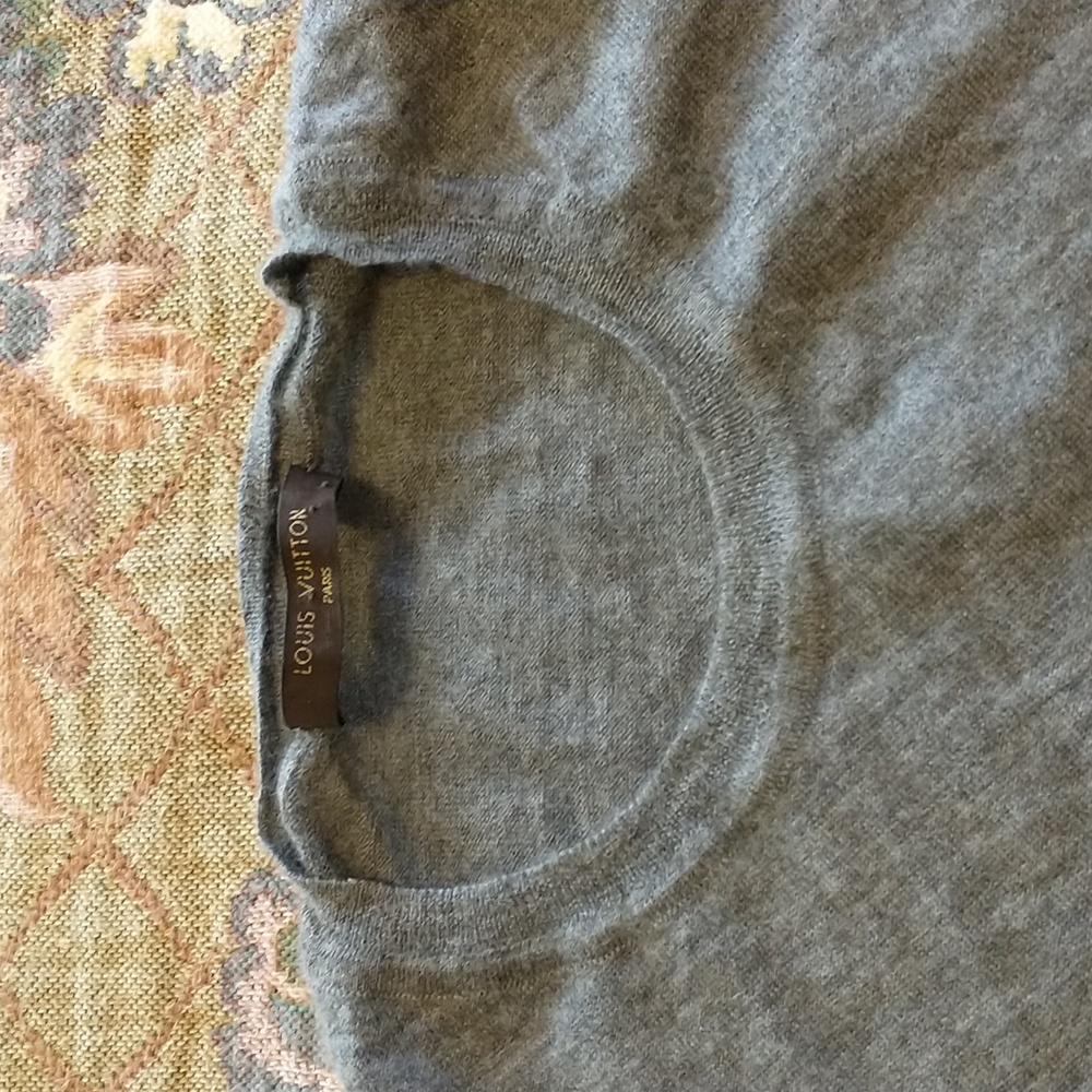 Louis Vuitton Gray Crew neck Sweater Sz L